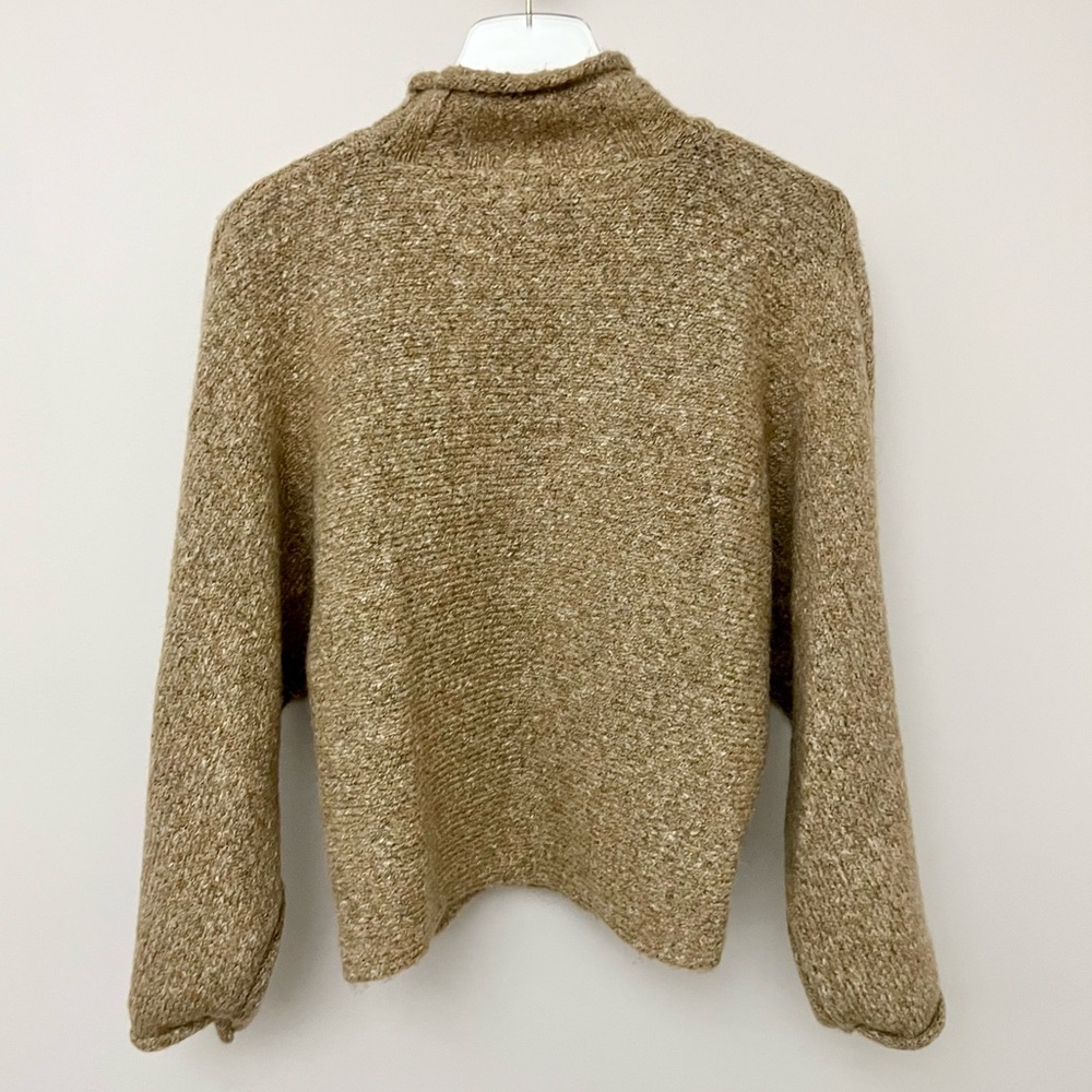 William Rast Marled Dolman Sleeve Mock Neck Wool Blend Cozy Sweater XS - Picture 9 of 14